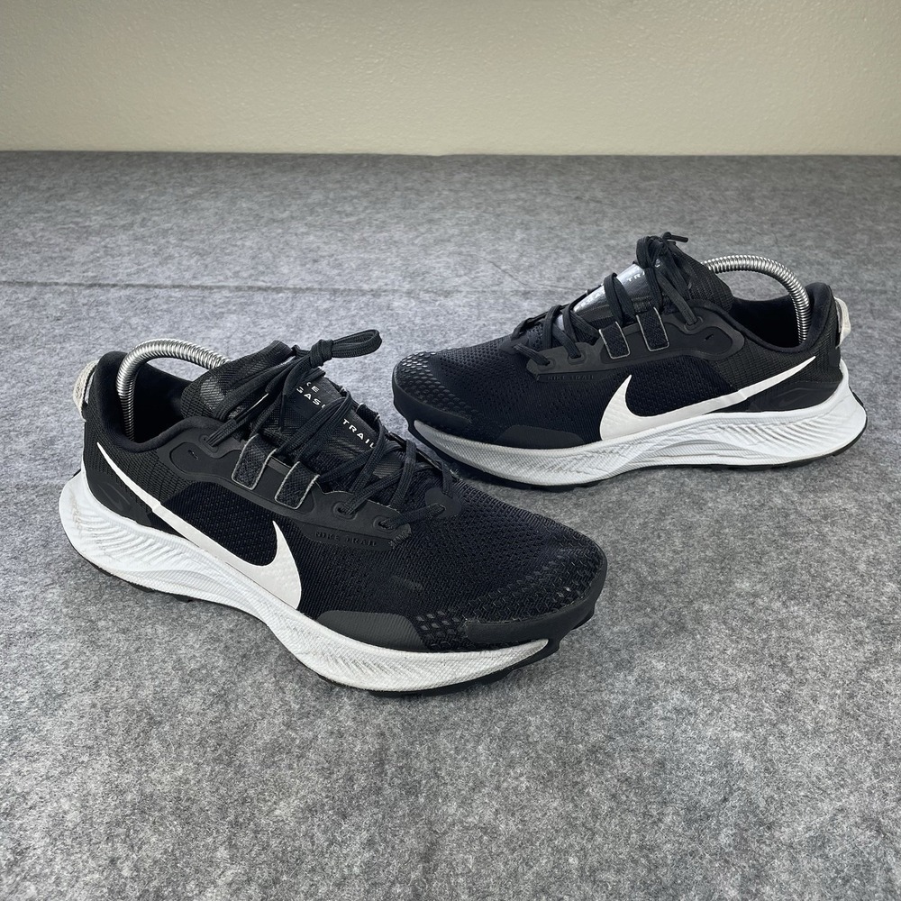 Nike Pegasus Trail 3 Mens Size 9 Black Platinum Trail Running Shoes DA8697-001